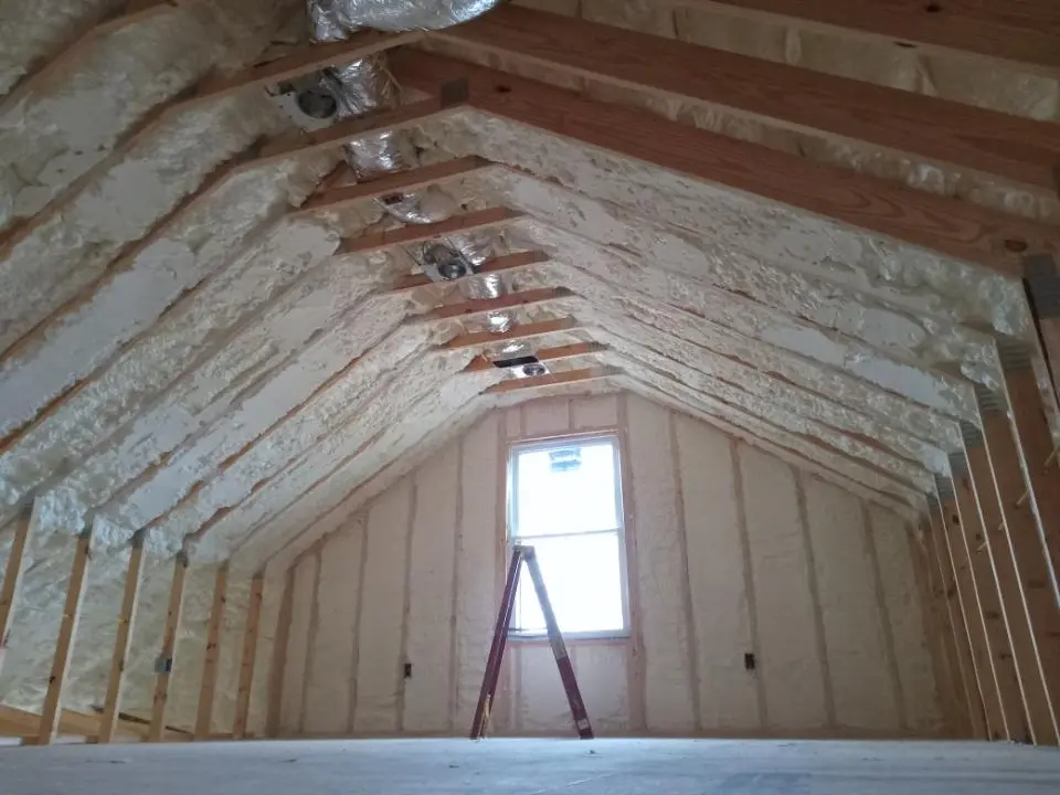Spray foam roofing application for Crawl Space Insulation project in Dos Palos